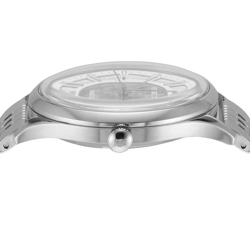 Emporio Armani Meccanico Skeleton Dial Men's Watch- AR1945